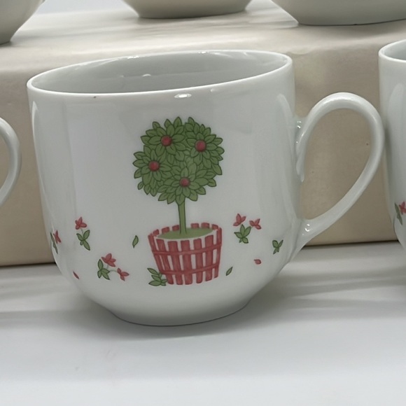 Studio Nova Tea Cups Set of 6 Coffee Cups Topiary Fine China West Germany - Picture 2 of 10